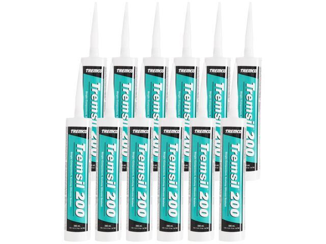 TremPro 644 RV Silicone - White - Black - Clear - Aluminum - 300ML Cartridge - 12 Tubes (Clear)