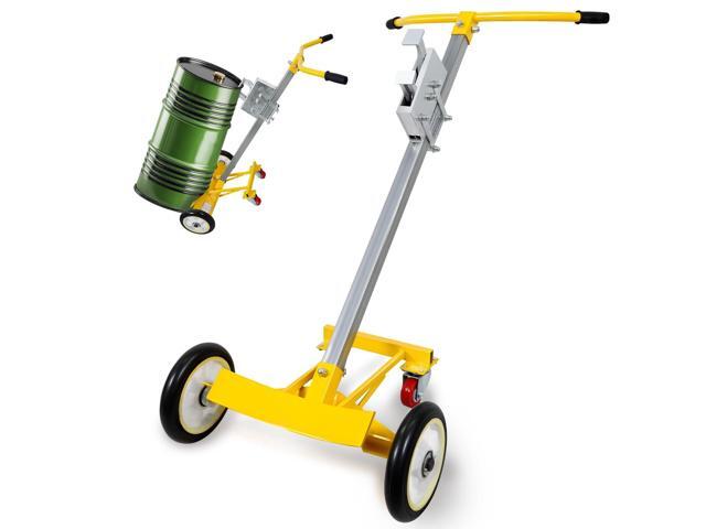 55 Gallon Drum Dolly, 4 Wheels Upgraded Heavy-Duty Barrel Dolly, 1200lbs Steel Bucket Dollies for Garages Warehouse Workshopp, Stable and Easy to...