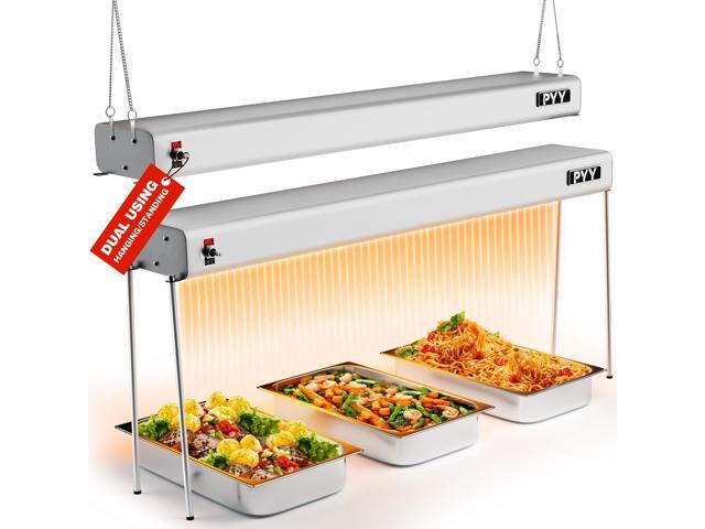 Food Heat Lamp - 36 Inch Aluminum Overhead & Hanging Food Warmer Lamp Strip Food Warming Lamp Heater Electric Commercial Food Heat Lamp for.