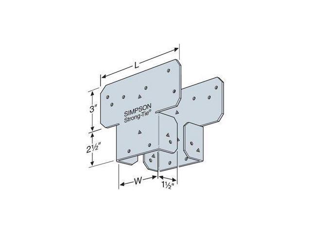 AC6Z AC ZMAX Galvanized Adjustable Post Cap for 6X (Pack of 20)