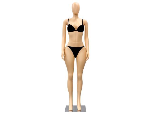 Brazilian Style Female Mannequin Full Body Display Dress Form for Clothing, Retail Store & Photography Natural Skin Tone