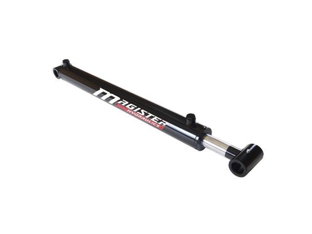 Magister Hydraulic Cylinder 2' Bore x 19.25' Stroke, Loader Welded Hydraulic Ram with Cross Tube Ends, Double Acting Hydraulic Piston 3500 PSI (WLD.