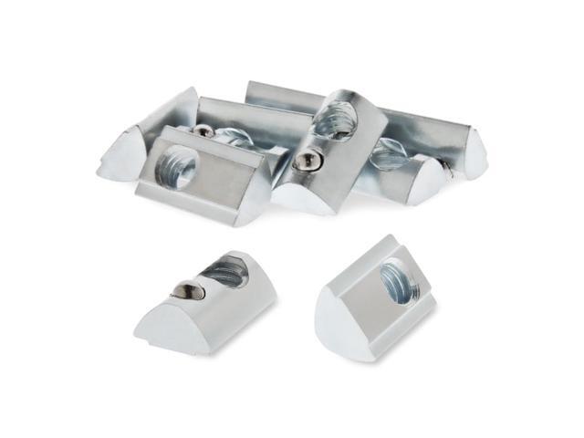 8020, 13040, 15 40 Series 5/16-18 Steel Self Aligning Roll in T-Nut with Ball Spring - T Slot Accessories for Aluminum Extrusion - Hardware Nuts...