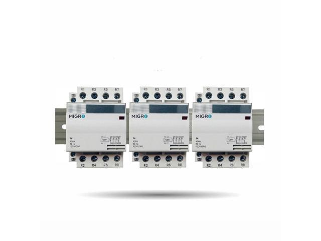 12 Pole Contactor Normally Open Lighting Contactor 120V Coil, 4 x 3 Set 30A, 40A, 50A, 60A