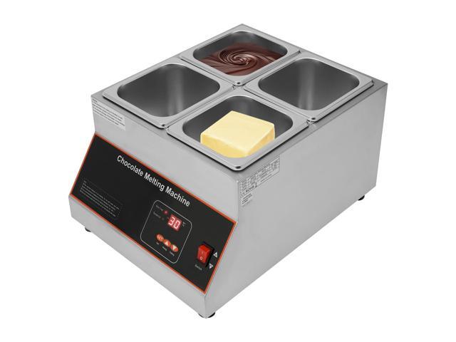 Chocolate Melting Pot, 500W 12kg/26.5lbs Electric Chocolate Tempering Machine, Stainless Steel Commercial Chocolate Melter Food Warmer for Catering.