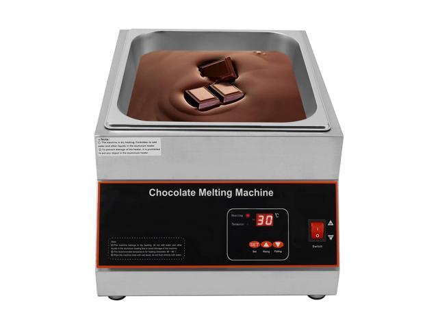Chocolate Melting Pot, 500W 12kg/26.5lbs Electric Chocolate Tempering Machine, Stainless Steel Commercial Chocolate Melter Food Warmer for Catering.