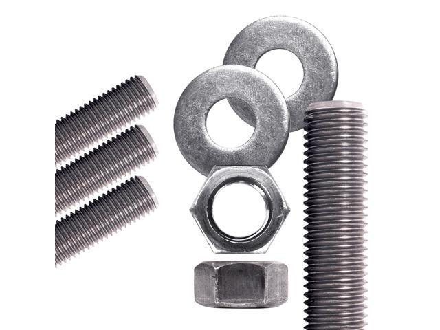 Conquest Type 304 Stainless Steel Threaded Rod 3/4'-10 x 36 Inches (4-Pack) - Coarse Threaded All-Thread Rods for Industrial and Outdoor Use