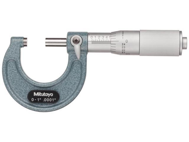 103-135 Outside Micrometer with Friction Thimble, 0-1' Measuring Range, 00001' Graduation, ±00001' Accuracy for Precise and Reliable Measurement in...
