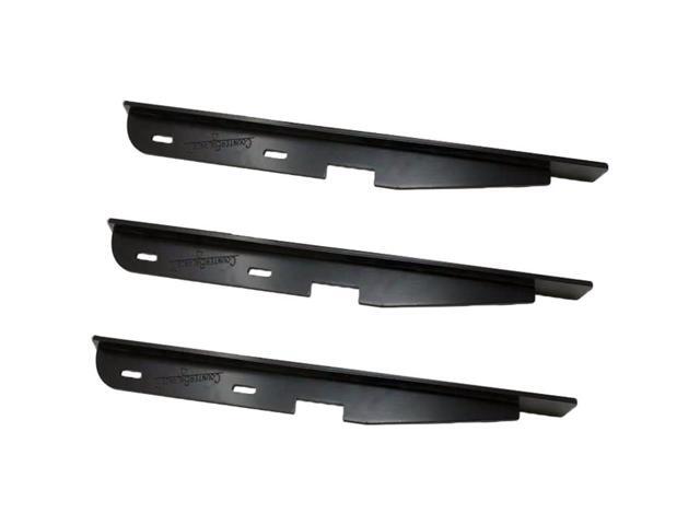 Islandbar Mini Countertop Support Bracket - Set of 3 - 20' Black Powder Coated - Floating Look Hidden Support for Granite, Quartz, Solid Surfaces,.