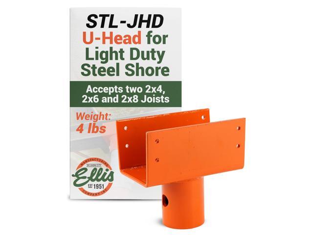 Manufacturing Company - U-Head Top for Light Duty Steel Shores - Secures to Horizontal Lumber Beams & Joists - Easy to Use with 8 Mounting Holes -...