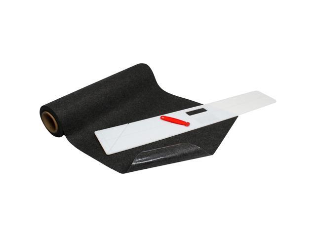 Sure Stride Slip-Resistant Adhesive Matting - Quick Drying, Temporary On-Demand Matting Great for an Emergency, Includes Free Cutting Knife (Dark.