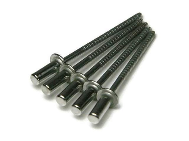 Closed End Sealed Pop Rivets 1/8#4CE Stainless Steel Blind Rivets 4-4, 1/8' x 1/4' Grip (0.188-0.250) QTY 1000