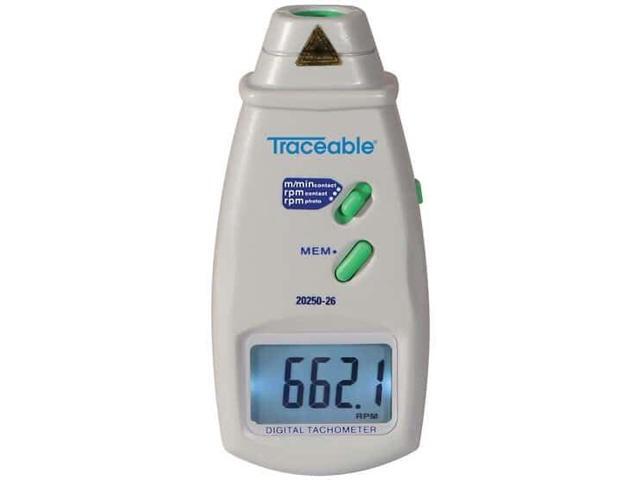 Traceable Contact/Photo Digital Tachometer