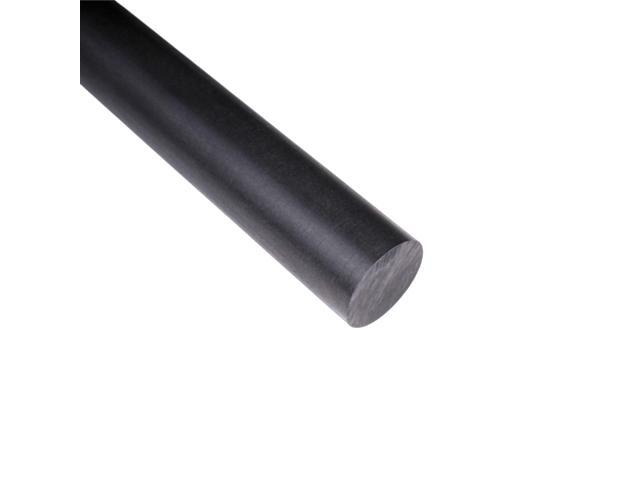 Duco USA-Made Acetal Copolymer Dowel Rod 2' Diameter & 48' Length - 1 Pack of Opaque Black Acetal Rod - Durable, Low-Friction Plastic Rod for CNC,...