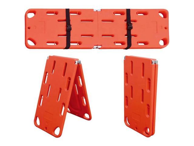 Water Floating Stretcher, PE Two-Fold Stretcher Weight Capacity 350lbs/159KG, Plastic Emergency Rescue Spine Board, Life Board with Seat Belt,.