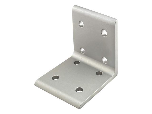8020, 40-4304, 40 Series Aluminum 8 Hole Inside Corner Bracket 90 Degree Angle Bracket for 80mm T Slot Extruded Aluminum Extrusion (Clear Anodize, 10)