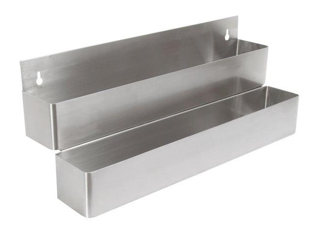 s Stainless Steel Underbar Double Speed Rail, 24' Length