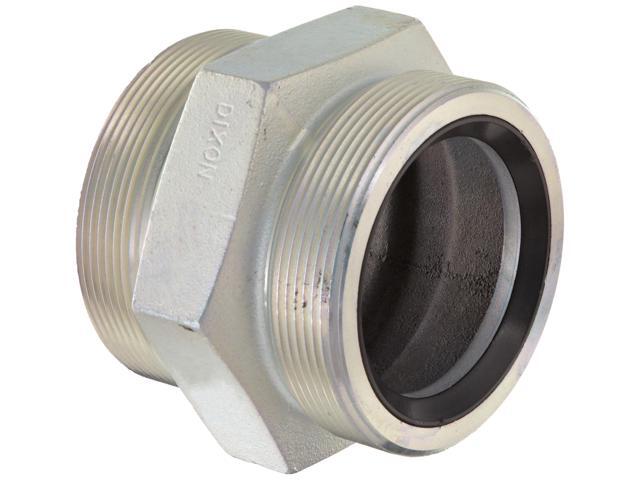 Boss GM33 Plated Iron Hose Fitting, Spud for GJ Boss Ground Joint Seal, 2-1/2' NPT Male