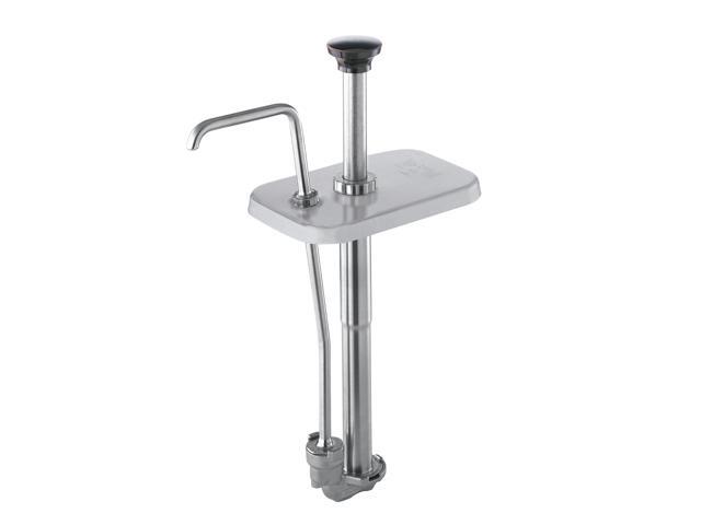 Products FP-V-82120 Fountain Jar Pump and Lid, Fits 3-1/2 quart Deep Countertop Base, Dispenses Thin Toppings, 1-1/4 oz. Full Portion, Stainless Steel