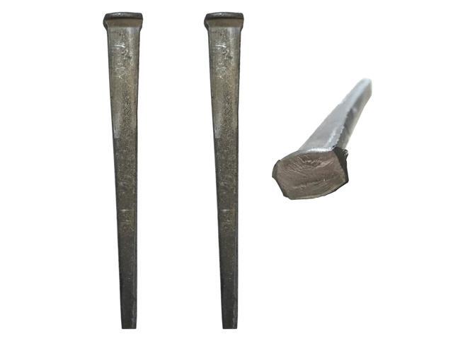 3- CUT COMMON NAILS - Metallic Color - Antique rustic restoration accent nails for hanging, furniture, cabins, shutters & flooring Decorative...