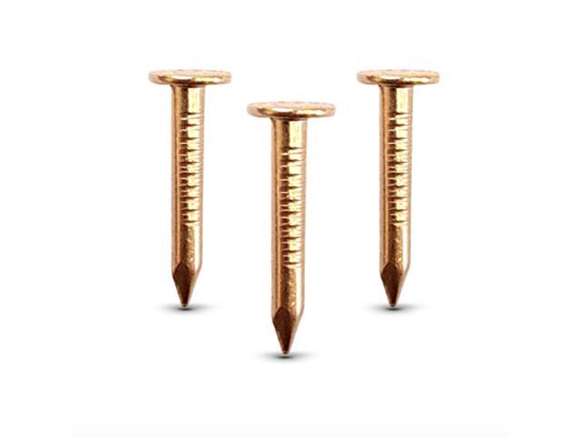 (1000-Pack) 1 Inch Copper USA MADE Nails Roofing Finish - Solid Pure Copper Slate Spikes Flashing Furniture Boat - Highest Quality Nails (1000)