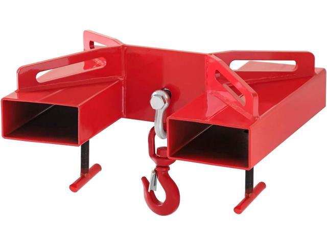 Forklift Lifting Hook, 6600lbs Capacity Forklift Lifting Hoist,Forklift Lifting Hook Attachment, Hoist with Swivel Hook and 2PCS T-Bolts Red.