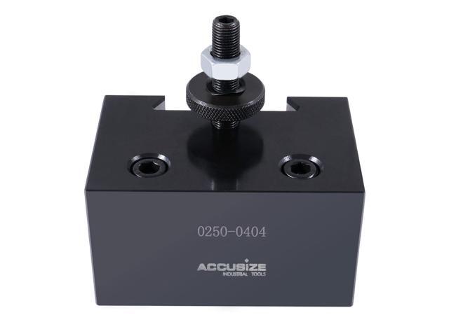 Accusize Quick Change Tool Post Set, CA, 1' Boring Bar Holder, 0250-0404 Fits CA Tool Posts, Holds 1' and 1-1/4' Boring Bars, Steel, Split...