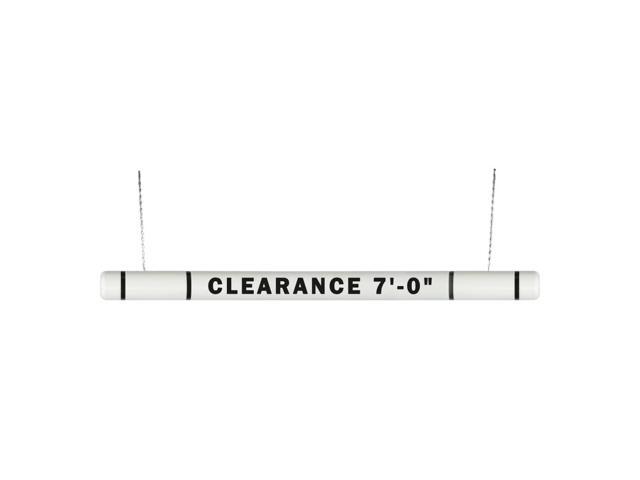 ClearanceGard 4 x 80 Clearance Bar Kit- Clearance X XX Lettering - (White Black Tape)