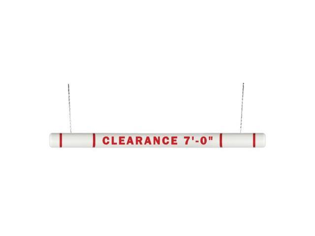 ClearanceGard 4 x 80 Clearance Bar Kit- Clearance X XX Lettering - (White Red Tape)
