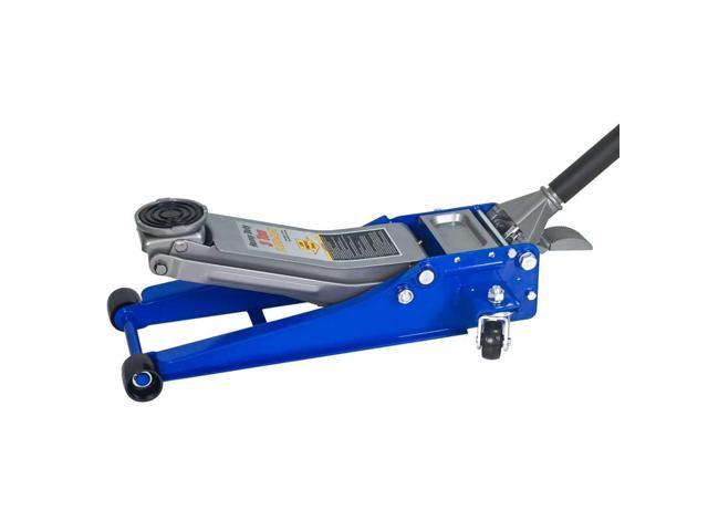6600lbs/3Ton Low Profile Floor Jack with Foot Pedal Dual Piston Hydraulic Fast lift dual piston pump with foot pedal, lifting range 2.95'-19.88',...