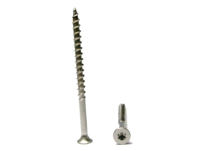 Star Drive Deck Screws 316 Stainless Steel Bugle Head Type 17 Point - #8 x 2 Qty 1000