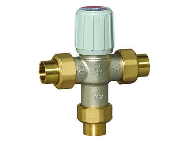 AM100US1LF Union Sweat Mixing Valve, 70 F - 145 F, 1/2'