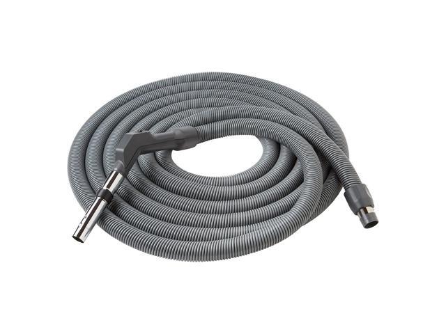 CH230L High Performance Wire-Reinforced Vinyl Central Vacuum Hose, 42' Long, Dark Gray