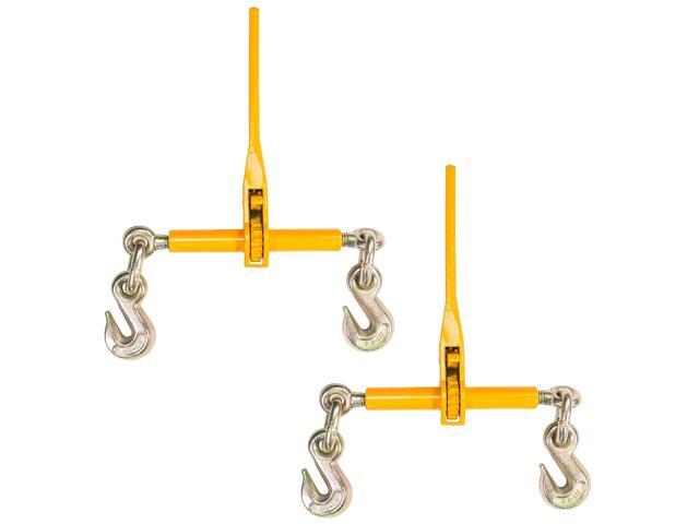 Peerless Ratchet Load Binders for 3/8 Inch and 1/2 Inch Grade 70 Chain (2-Pack) - 12,000 LBS Working Load Limit, Use Ratchet Chain Binders for...