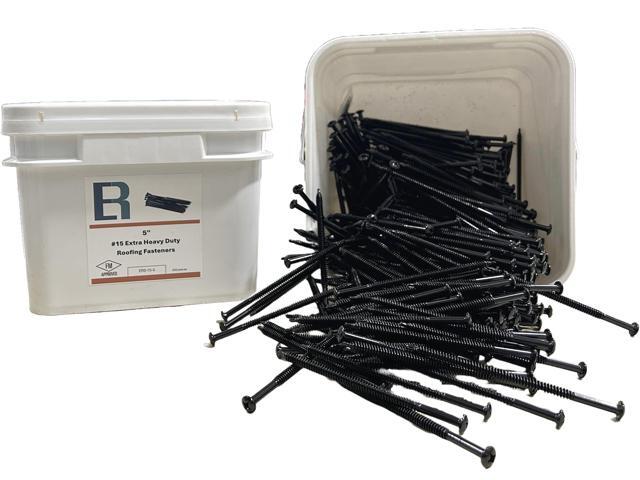 ERS #15 5' (500pc) FM Approved Commercial Roofing Fasteners, Self Tapping into Metal and Wood Roofing Decks, EPDM, Insulation, and TPO. Essential...