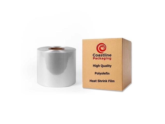 Coastline Packaging 12' 100 Gauge 2625 Feet Center Fold Polyolefin Heat Shrink Wrap Film Roll
