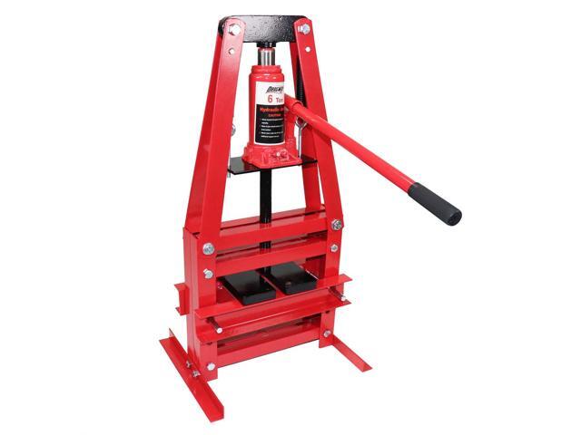 6-Ton Benchtop Hydraulic A-Frame Shop Press with Press Plates