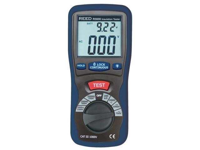 R5600 Insulation Tester and Multimeter (Megohmmeter), 2000 Ohms Resistance, 1000V Voltage,Black