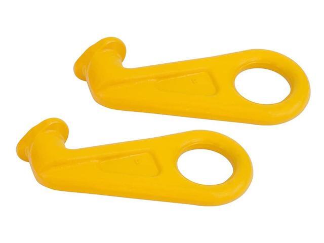 2 Pack Right 45° G80 SEA Shipping Container Lifting Hook, 28,000 lb WLL 12.5 Ton Heavy-Duty Lift Hook for Shipping, Storage, Moving & Industrial Cargo