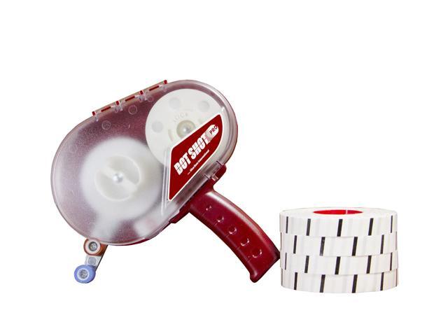 Dot Shot Pro Applicator with 4 Rolls of 1500 (1/2') Low-Profile Medium Tack Double-Sided Adhesive Dots (DSP21-401PK)