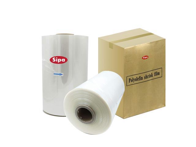 18' 60 Gauge Polyolefin Shrink Film Heat Wrap POF Centerfold 4375' feet (1)