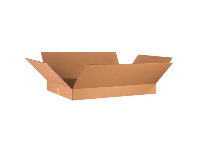 36x24x4 Flat Corrugated Boxes, Flat, 36L x 24W x 4H, Pack of 10 Shipping, Packaging, Moving, Storage Box for Home or Business, Strong Wholesale.