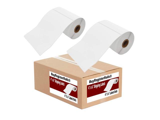 4x6 thermal labels rolls (20 Rolls - 5000 Labels) Perforated Postage Thermal Shipping Labels (Pack of 20 Rolls x 250 Labels Each Roll) - Commercial.