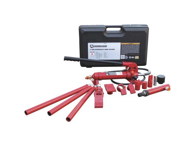 Hydraulic Portable Ram Kit - 4 Ton Capacity, 17-Pcs