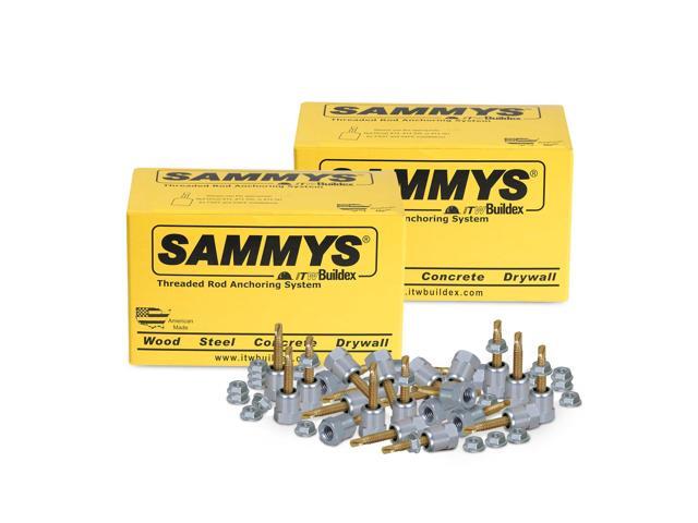 Sammys 8137957-50 SH-DSTR 1 3/8 Inch Screw Swivel Expandable Threaded Rod Anchor Designed for Pipe Hanger, Installs 17 Deg Angle Off...