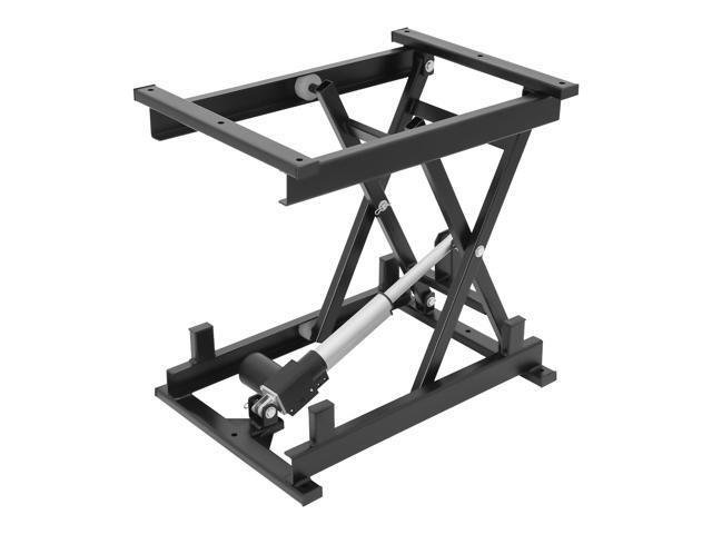 Electric Scissor Lift Table, 250 lbs Capacity Single Scissor Lift Table w/ 8-23 in Adjustable Height, Folding Hydraulic Work Platform w/Remote &.