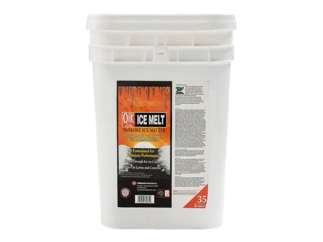 Calcium Chloride Ice Melt - 35lbs Pail - Instant Snow and Ice Melt for Sidewalks, Driveways, Steps, and Parking Lots - Deicer for Concrete,.