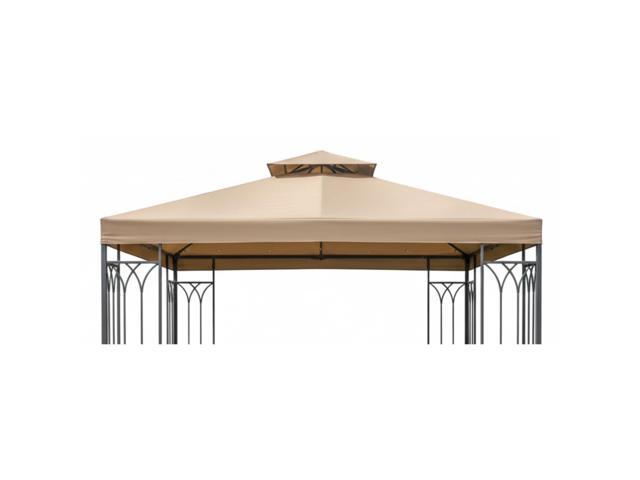 Durable 350 Replacement Canopy Top Compatible with 2019 Gardenline 10' x 10' Gazebo Models 7884-19 (2019), 22466 - Beige