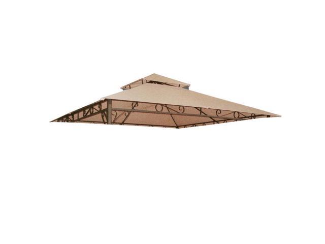 10.6'x10.6' Gazebo Top Replacement Fit for Brand_Model Summer Veranda Gazebo/L-GZ093PST/G-GZ093PST/TGZ093 2 Tier Madaga Frame Cover Patio Garden.