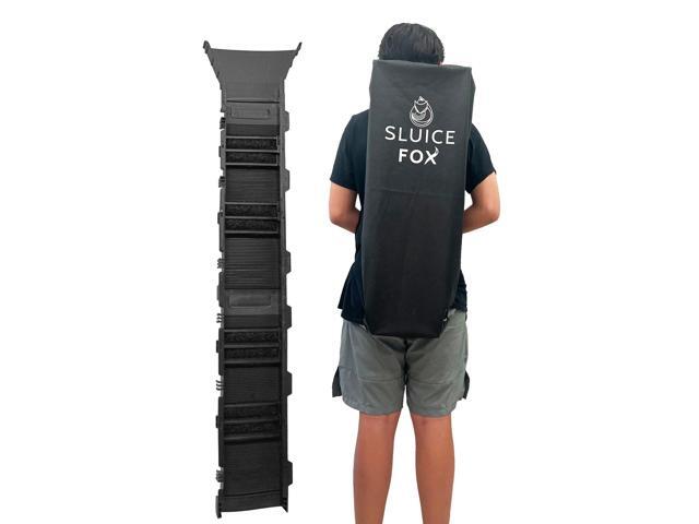 Portable Expandable Sluice Box for Gold Mining and Prospecting; Includes Miner's Moss, Hungarian Style riffles, and deep V riffles. Essential Tool...